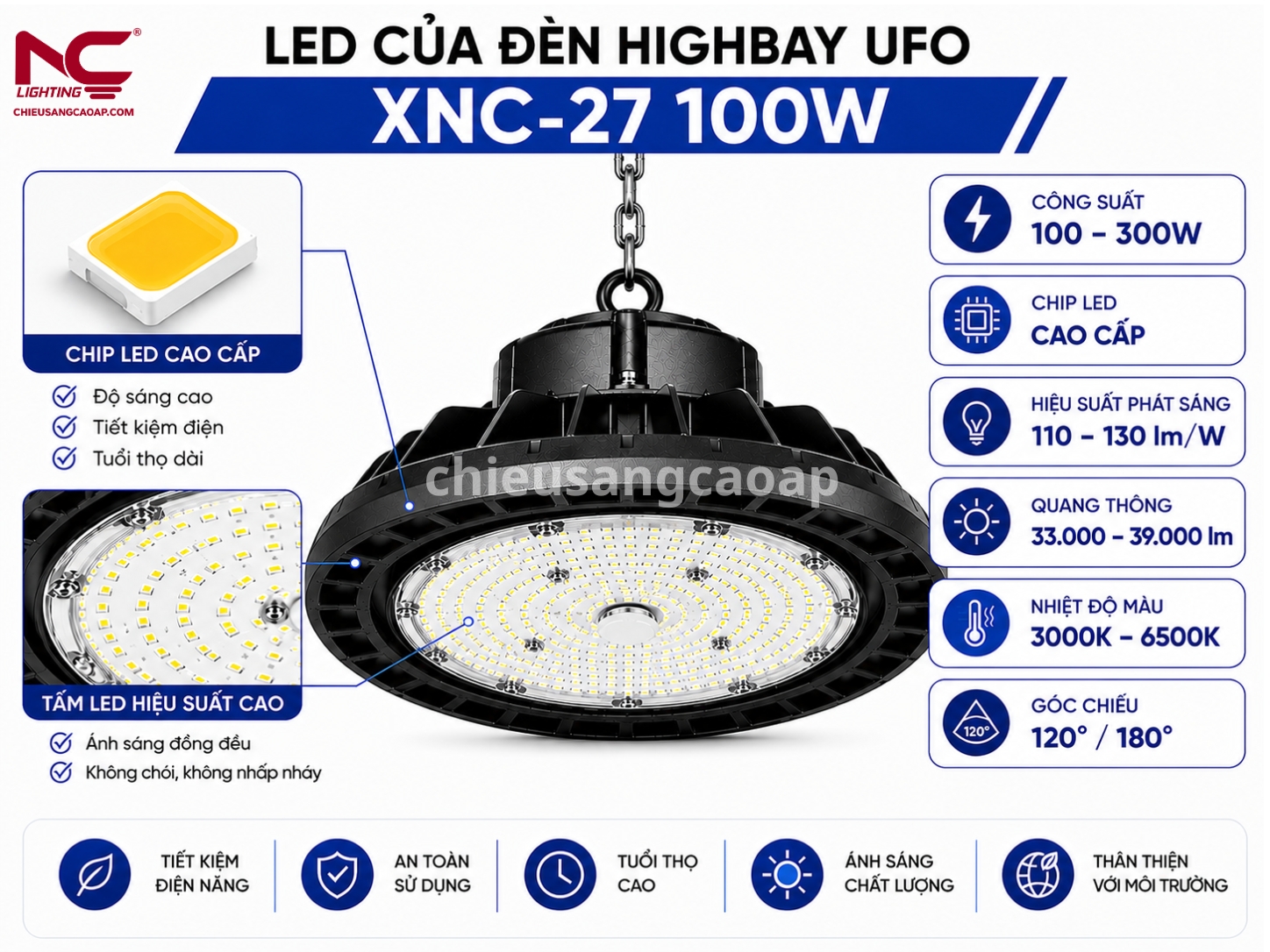 XNC-27 sử dụng chup led cao cấp