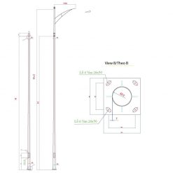 Bản vẽ demo cột Đèn Chiếu Sáng NC-03