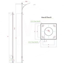 Trụ đèn cao áp đường phố