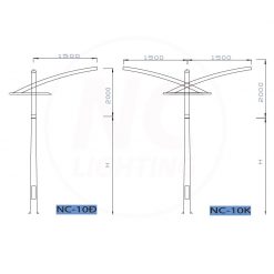 Cột đèn sân vườn Nc 11