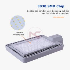 đèn đường led LNC-12 trang bị chíp led hiện đại