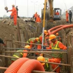 Ống nhựa xoắn chịu lực rất quan trọng trong thi công cáp ngầm