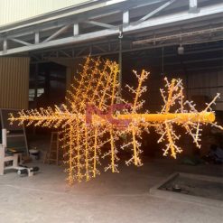 cột đèn trang trí cây thông noel DC14