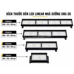 Kích thước đèn LED nhà xưởng XNC-28
