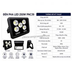 Thông số kỹ thuật đèn pha LED PNC-39