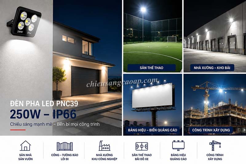 Ứng dụng của đèn pha LED PNC-39