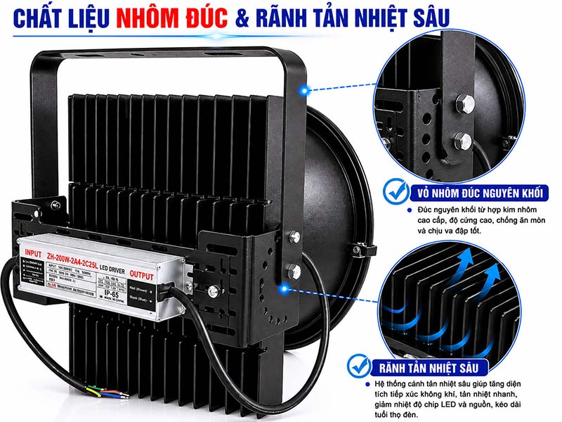 Ứng dụng đèn pha cẩu tháp PNC-49