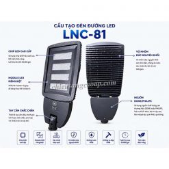Cấu tạo đèn Led năng lượng mặt trời LNC81