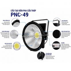 Cấu tạo đèn pha năng lượng mặt trời PNC49