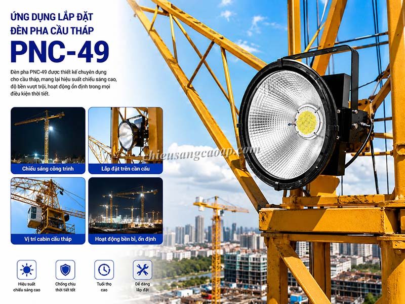 Ứng dụng thực tế của đèn pha NLMT PNC49
