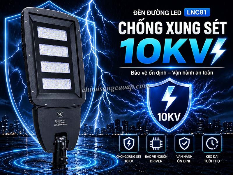 Ưu điểm đèn Led năng lượng mặt trời LNC81