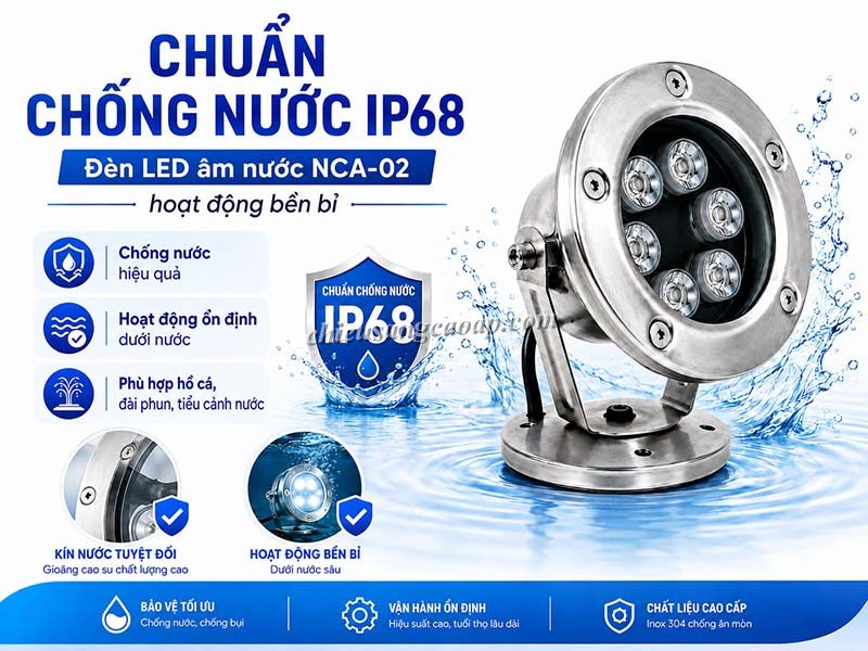 Đặc điểm của đèn led âm nước NCA-02