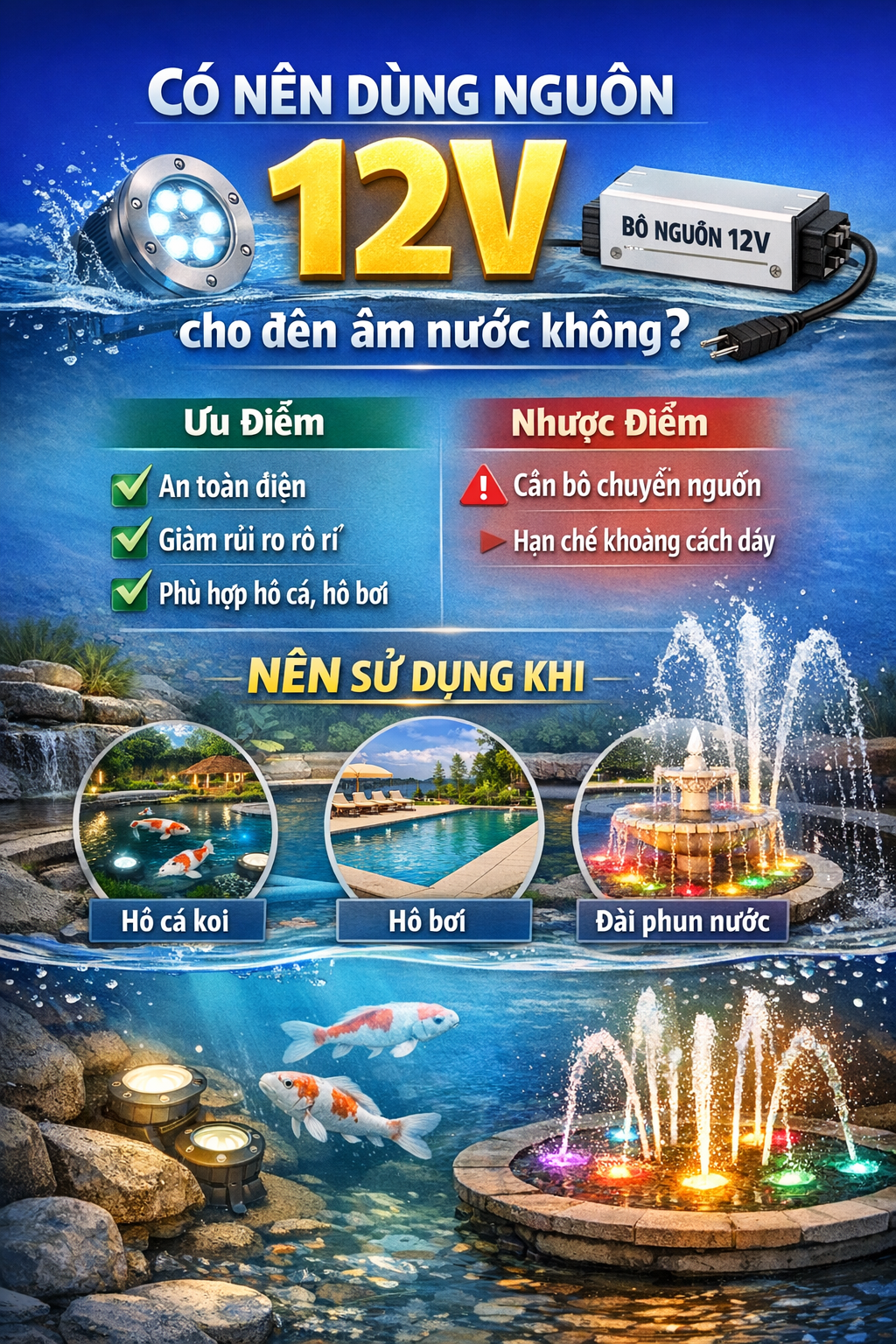 Liệu có nên sử dụng nguồn 12V?