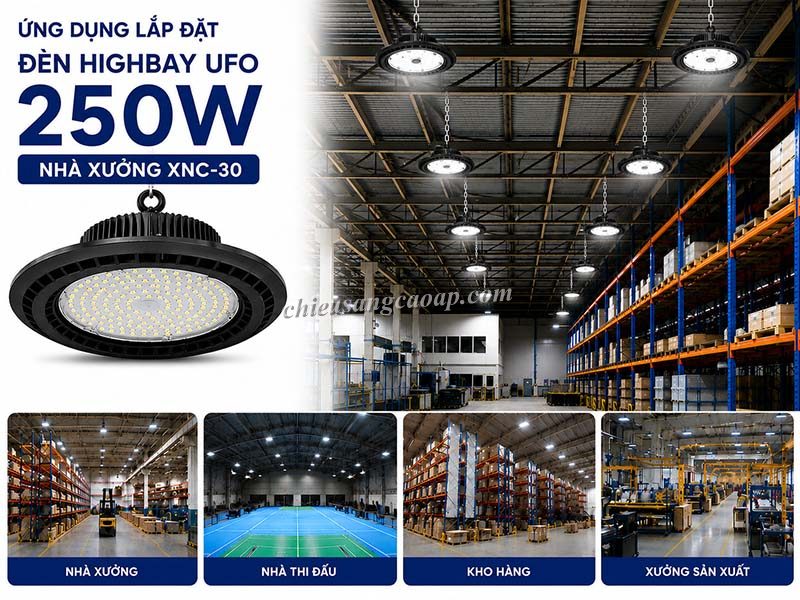 Ứng dụng của đèn LED nhà xưởng XNC-30