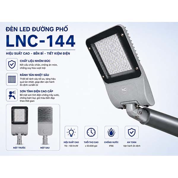 chat-lieu-den-duong-led-lnc-144 Chất liệu đèn đường LED LNC-144