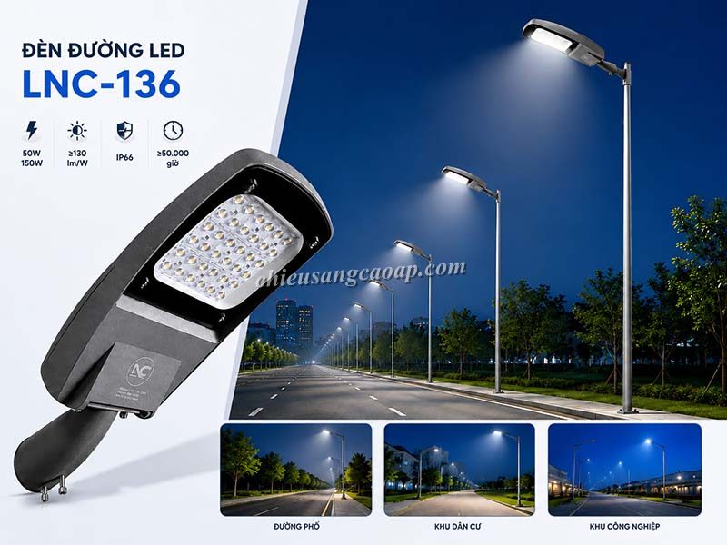 Ứng dụng đèn đường LED LNC-136