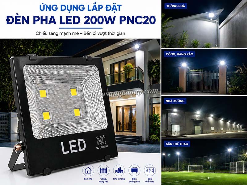 Ứng dụng đèn pha led PNC-20