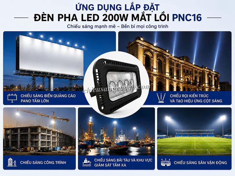 Ứng dụng đèn pha LED PNC 16