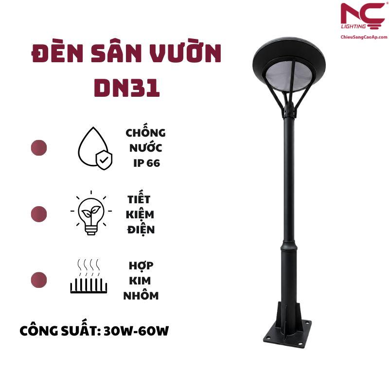 Giới thiệu tổng quan cột đèn DN-31 