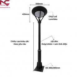 Cấu tạo cột đèn DN-31