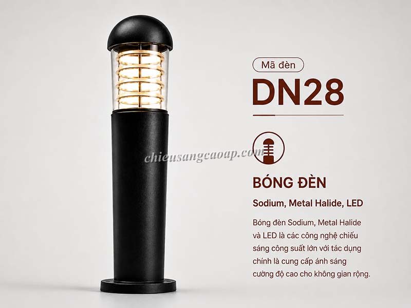 Đèn nấm sân vườn DN28 Bóng đèn nấm sân vườn DN28