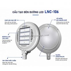 Cấu tạo đèn đường Led LNC-106