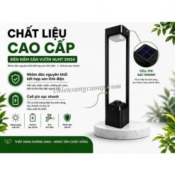 Chất liệu đèn sân vườn NLMT DN34