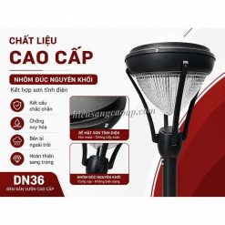 Chất liệu cột đèn sân vườn DN16