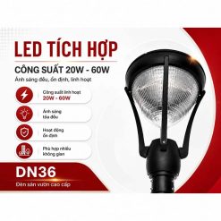 LED tích hợp cột đèn sân vườn DN16