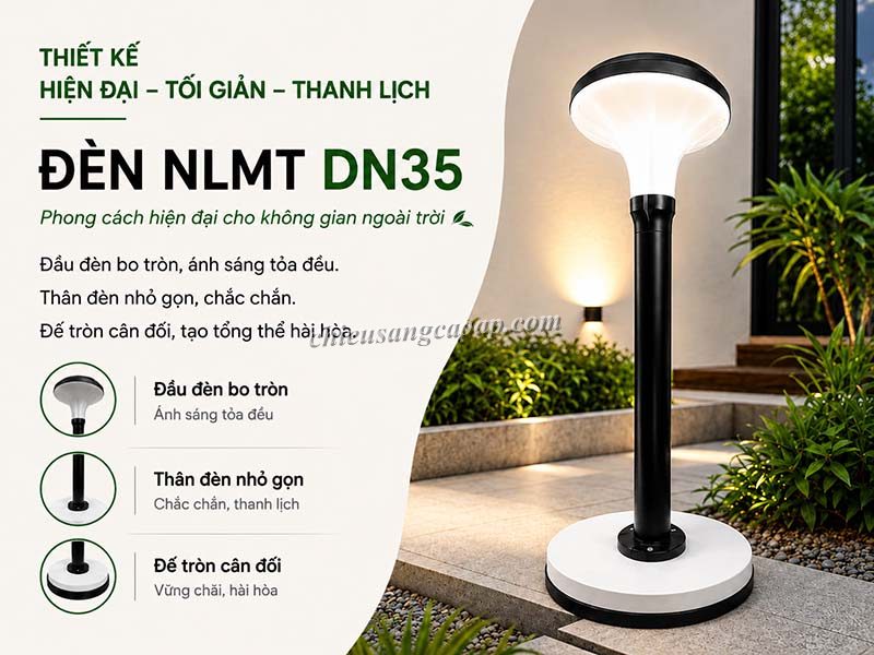 Thiết kế đèn nấm NLMT DN35