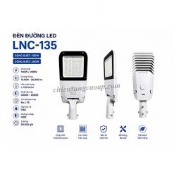 Thông số kỹ thuật đèn đường LED LNC-135