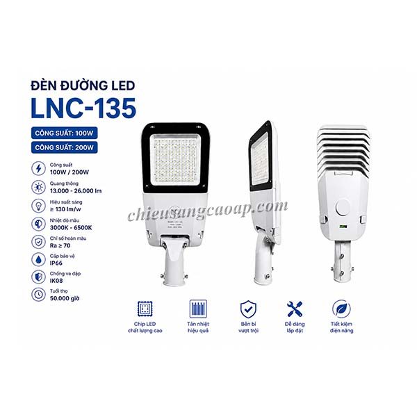 thong-so-ky-thuat-den-duong-led-lnc-135 Thông số kỹ thuật đèn đường LED LNC-135
