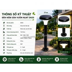 Thông số kỹ thuật đèn nấm NLMT DN35