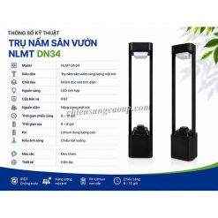 Thông số kỹ thuật đèn nấm sân vườn DN34