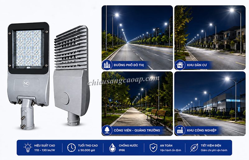 Ứng dụng của đèn LED chiếu sáng đường