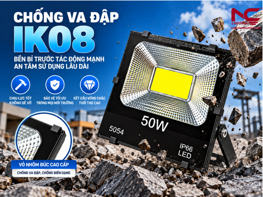 PNC-56 có khả năng chống va đập IK08