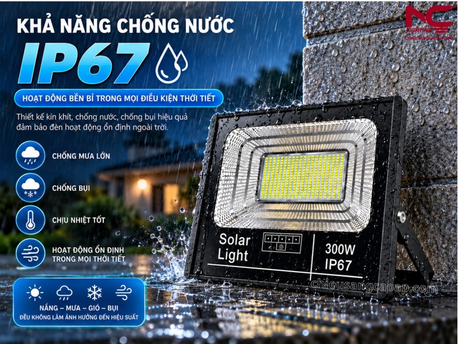PNC-25 đạt tiêu chuẩn chống nước IP67