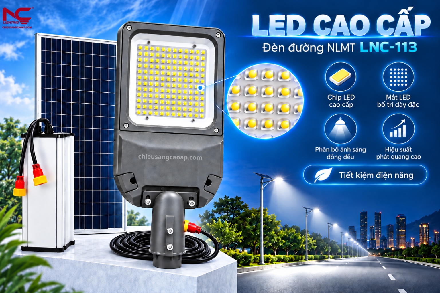 LNC-113 sử dụng chip led cao cấp