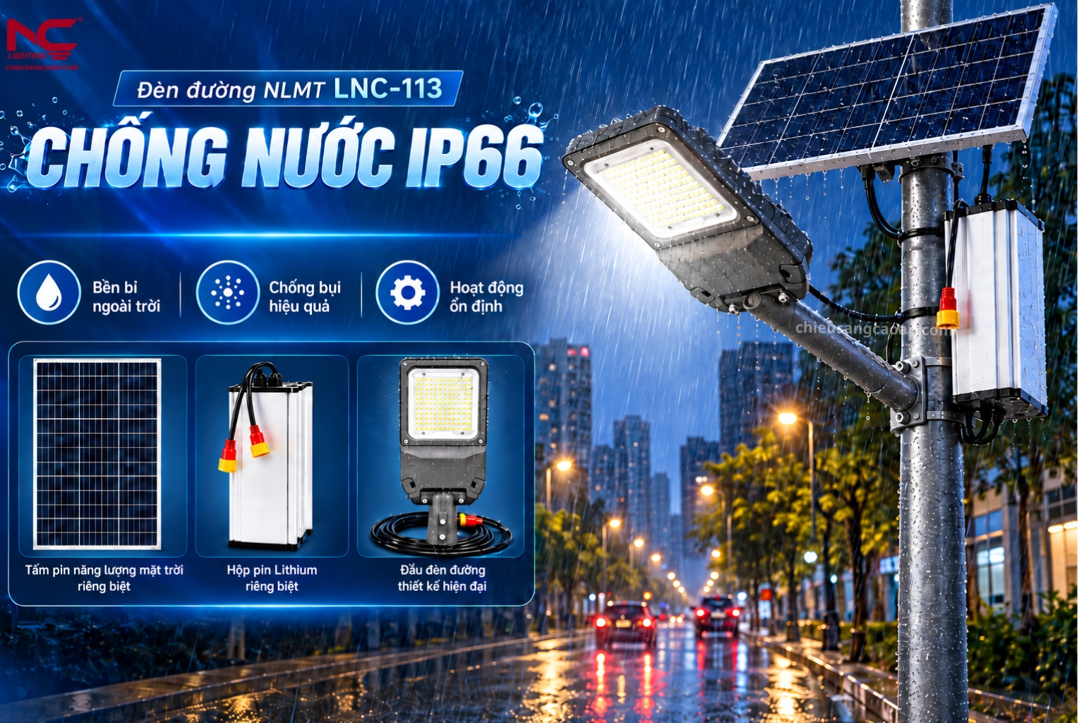 LNC-113 đạt cấp bảo vệ IP66